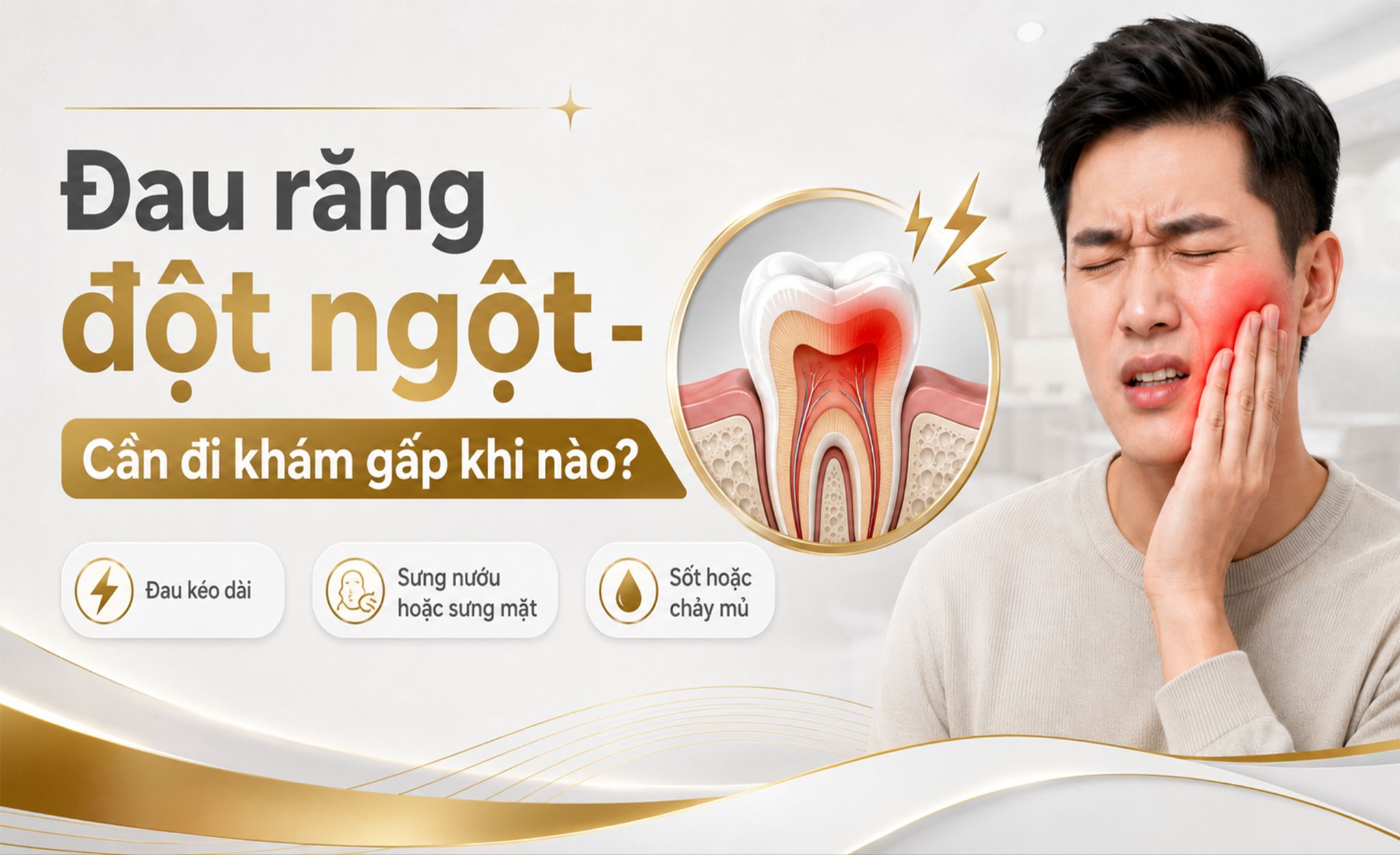 Đau nhói khi nhả lực cắn: có thể liên quan răng nứt?